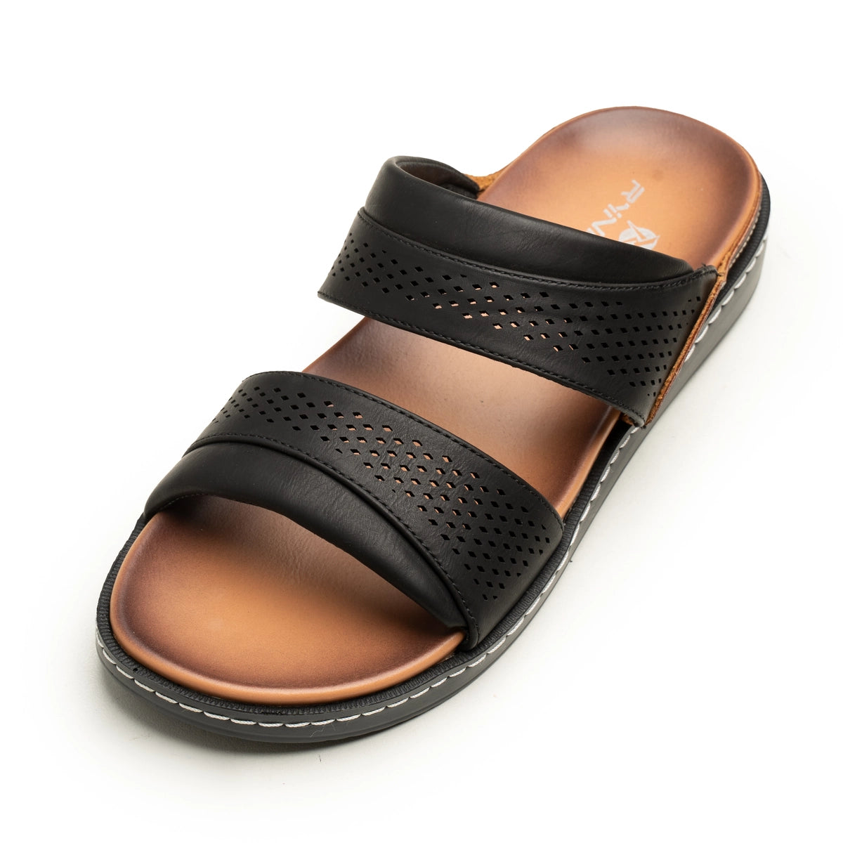 Double Strap Leather Slides | Men's formal chappal - ezzewak