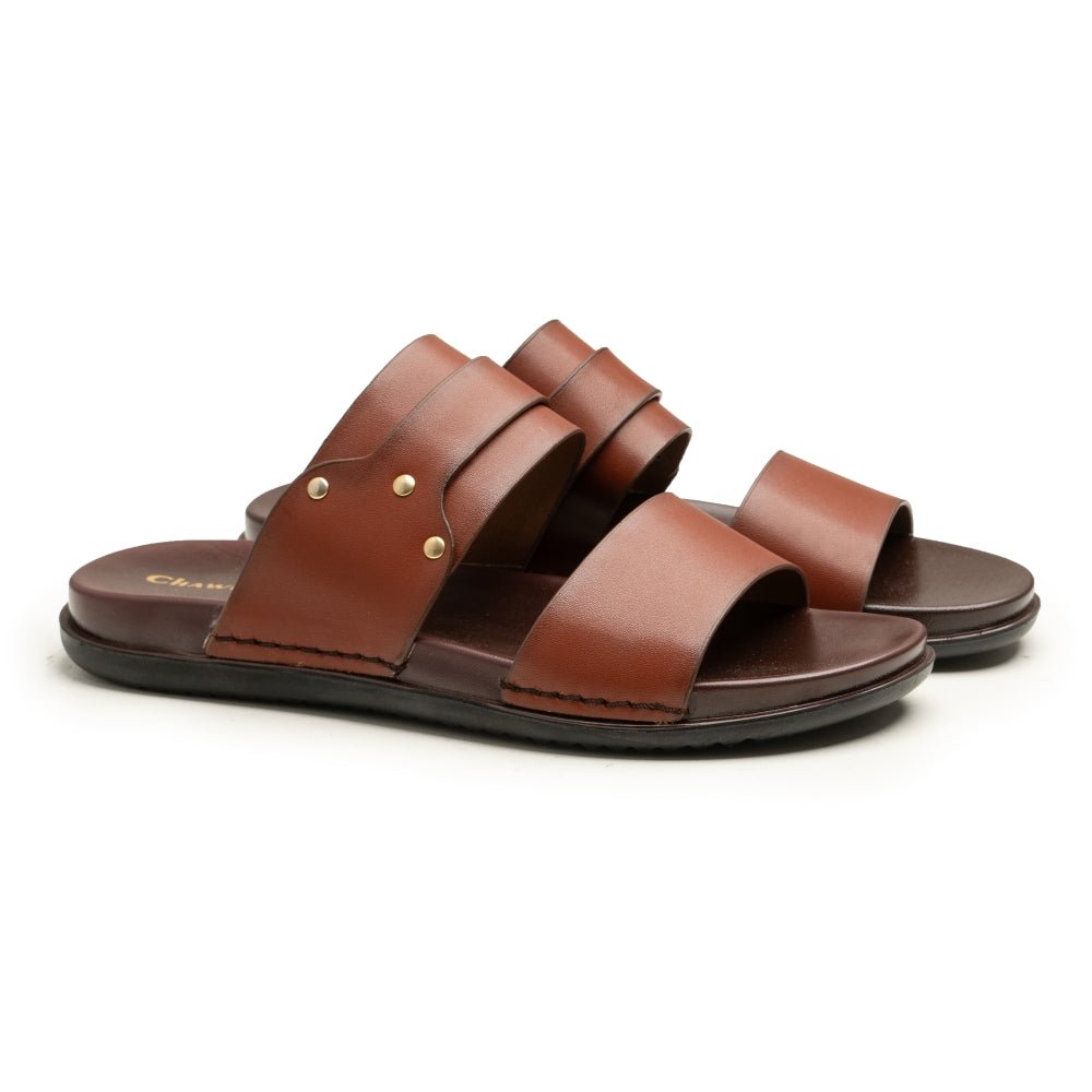 LeatherStride | Classic Men's Leather Chappal - ezzewak