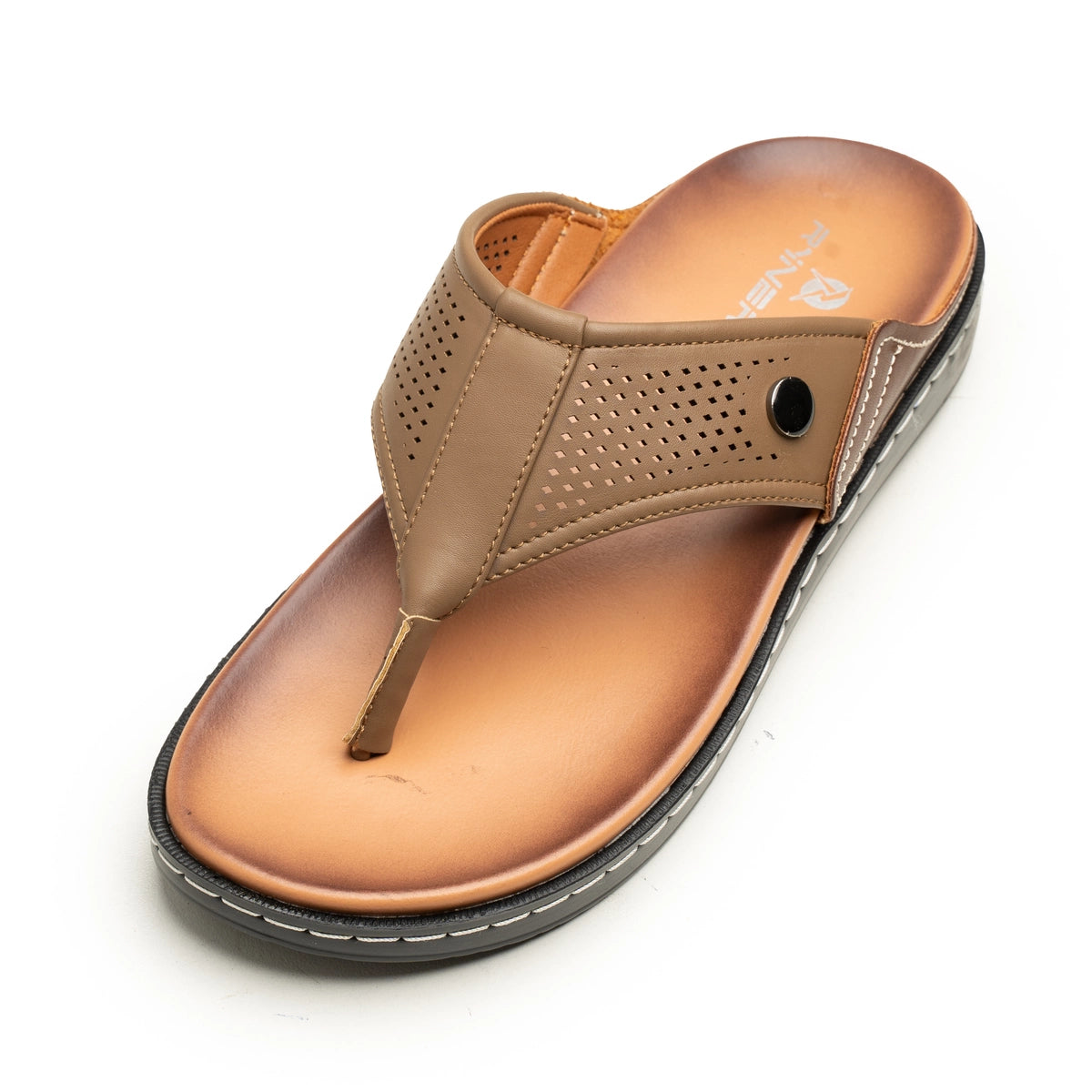 Onyx Leather Chappal | Men's Formal Flip-Flops - ezzewak