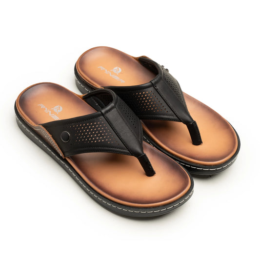 Onyx Leather Chappal | Men's Formal Flip-Flops - ezzewak