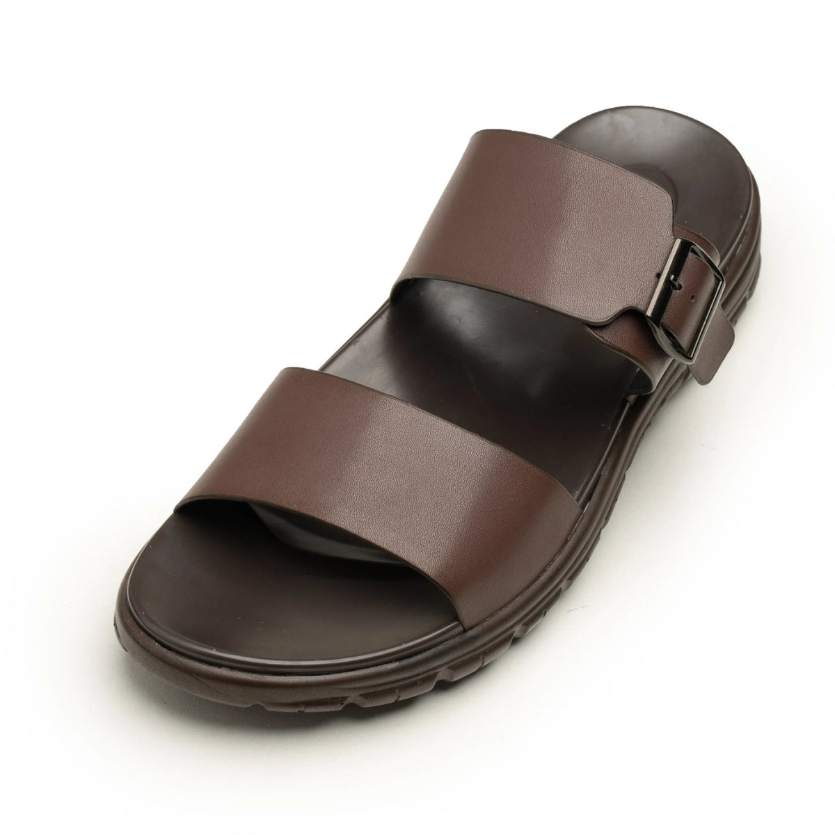 Buckle Strap Leather Chappal | Men's Leather Shoes - ezzewak