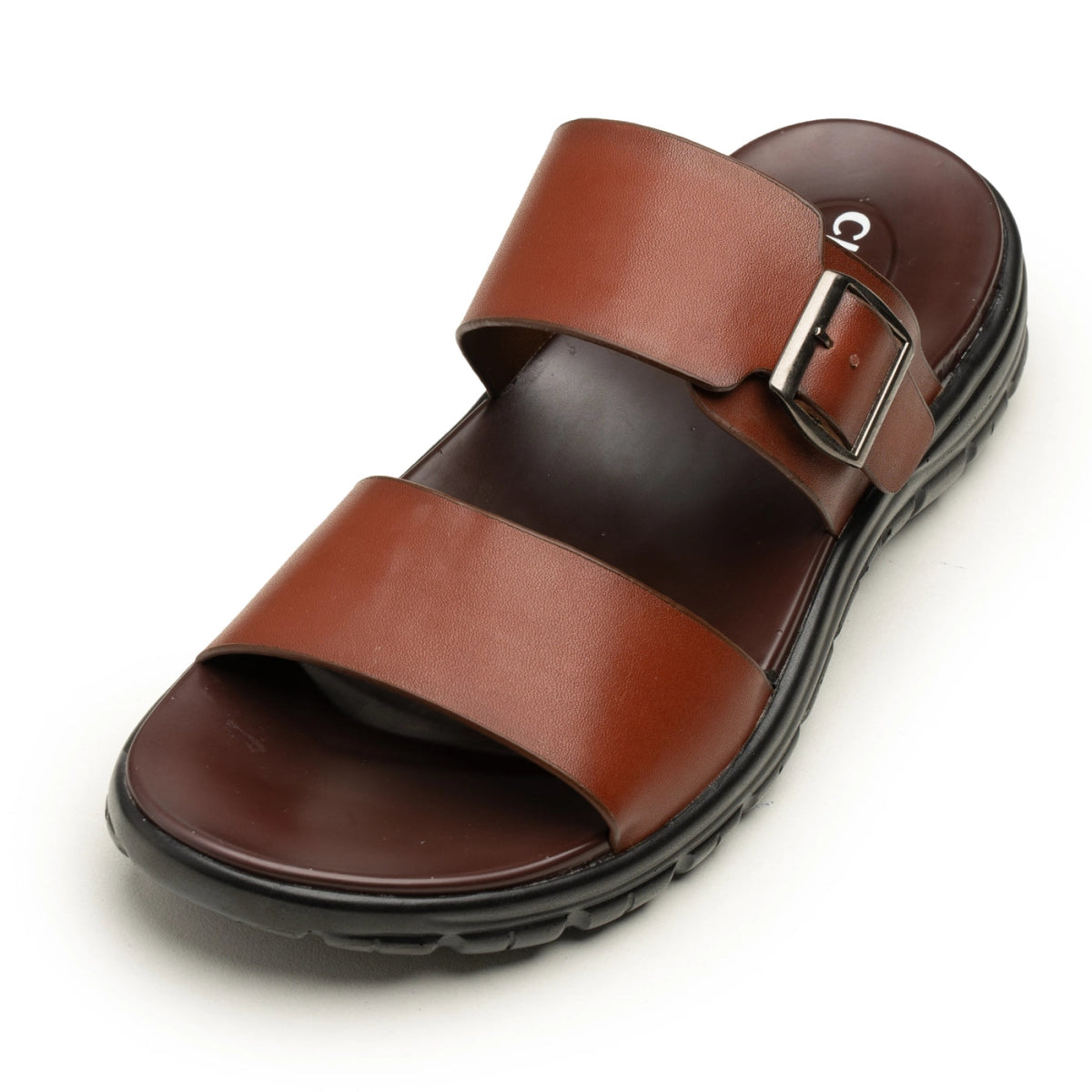 Buckle Strap Leather Chappal | Men's Leather Shoes - ezzewak