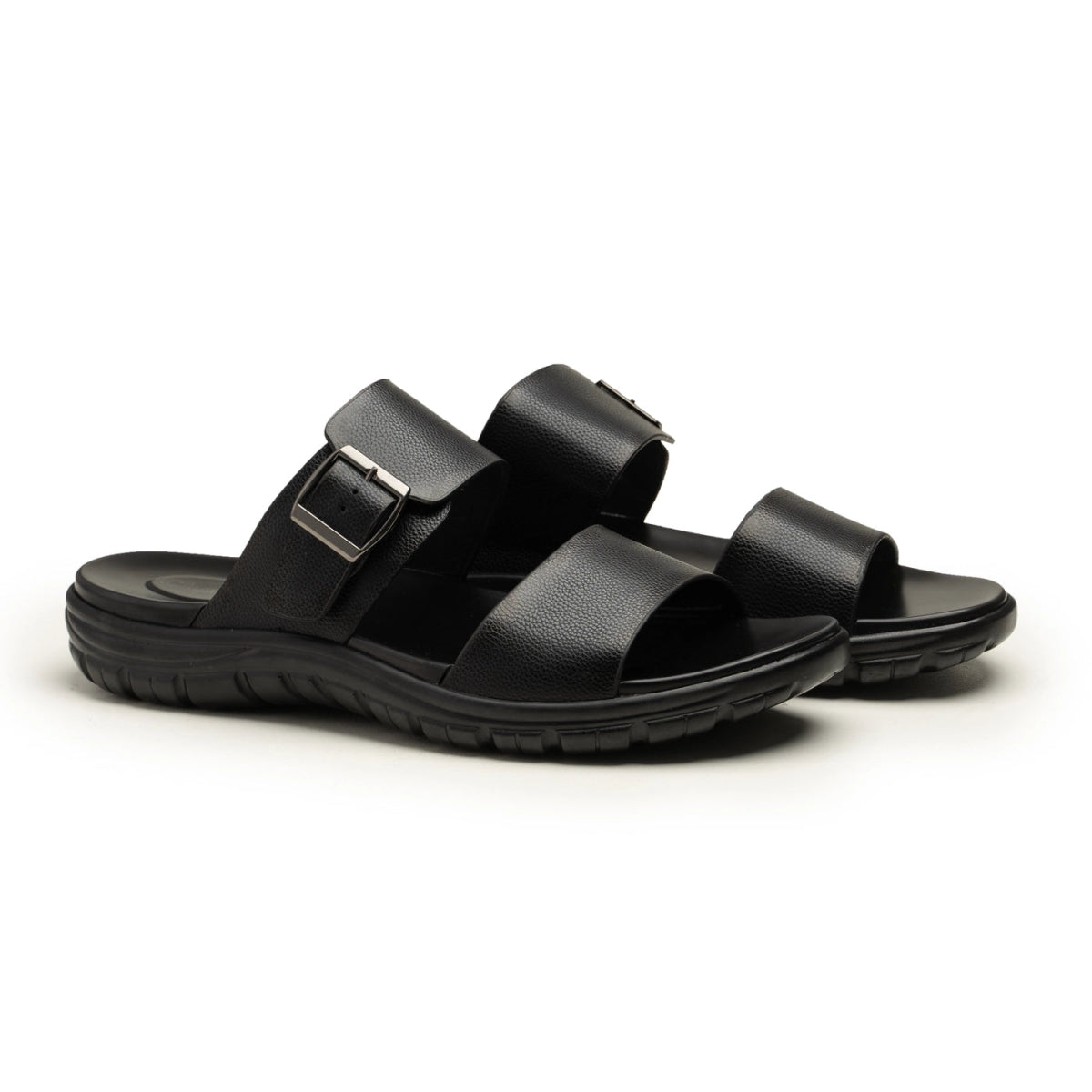 Buckle Strap Leather Chappal | Men's Leather Shoes - ezzewak