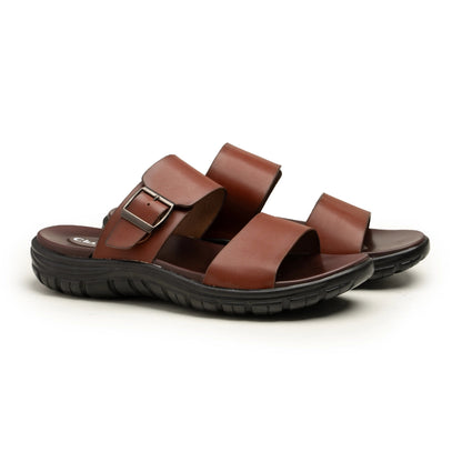 Buckle Strap Leather Chappal | Men's Leather Shoes - ezzewak